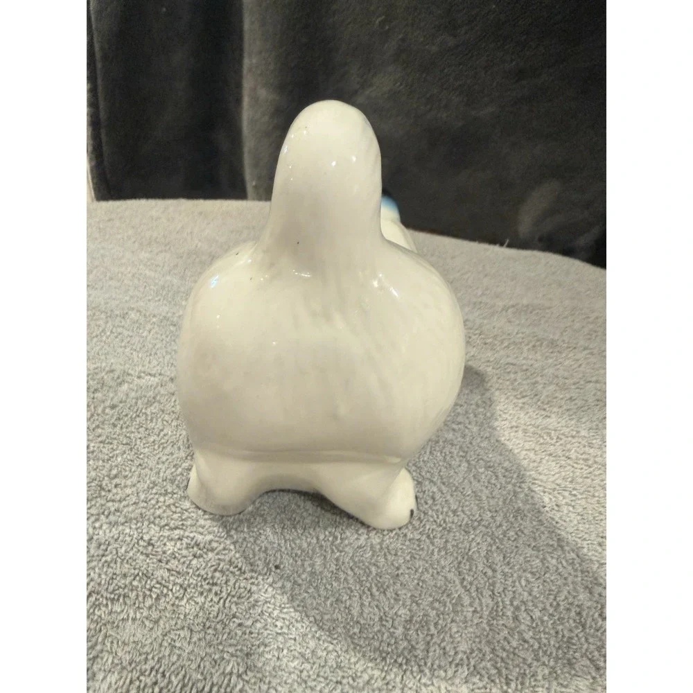 Vintage‎ Ceramic Cat Kitty Stretching Collectible Mexico White Persian